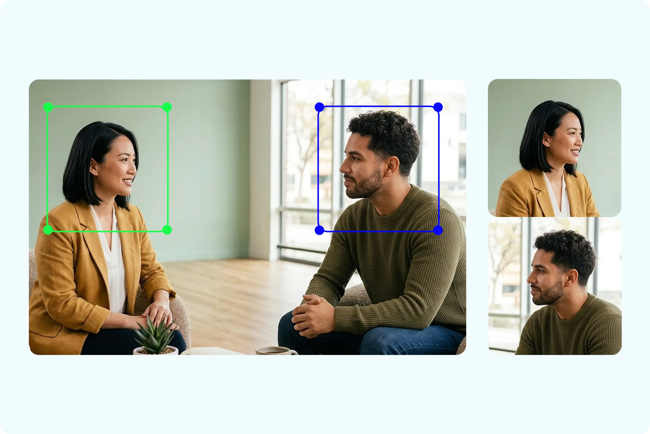 AI reframing a 16:9 YouTube video into a 9:16 vertical clip