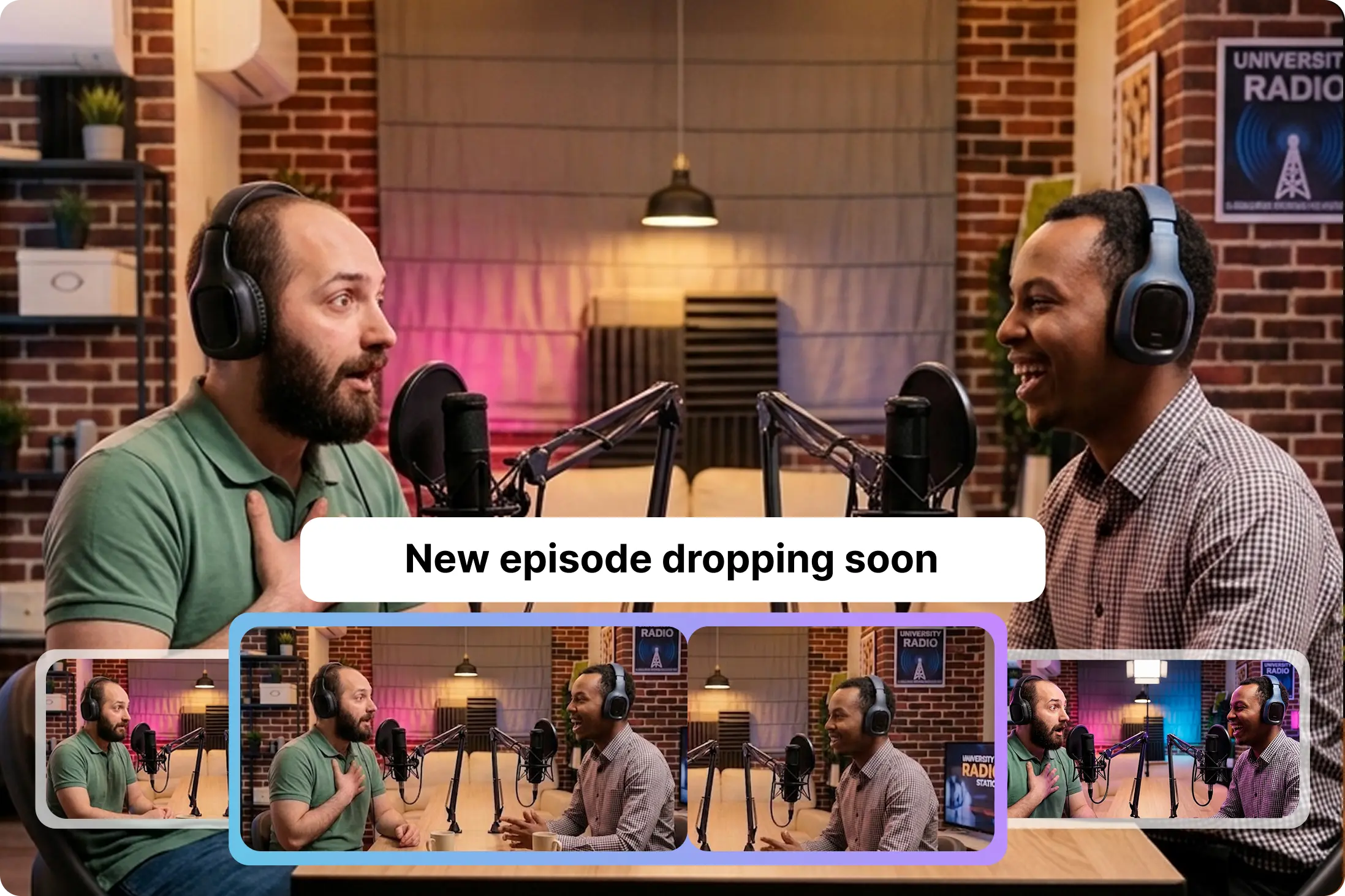Auto-generated captions displayed on a vertical YouTube clip