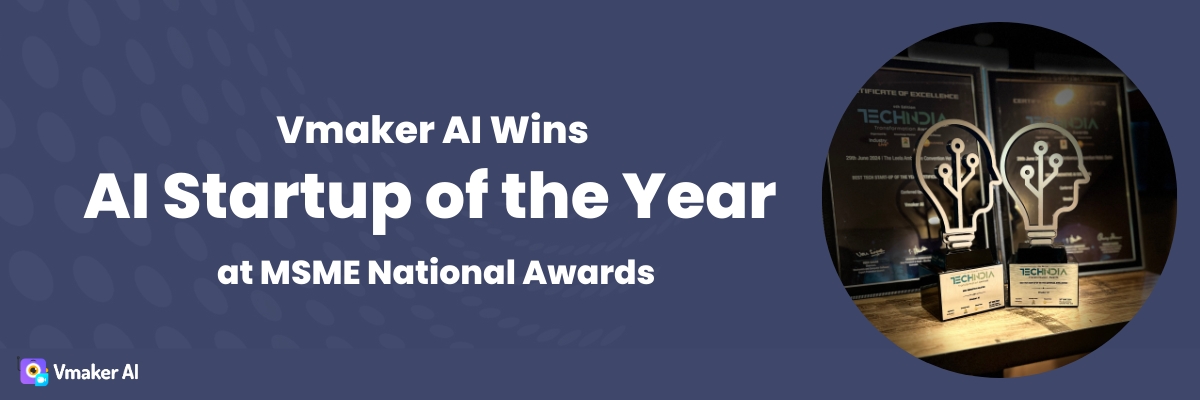 vmaker ai wins ai startup of the year