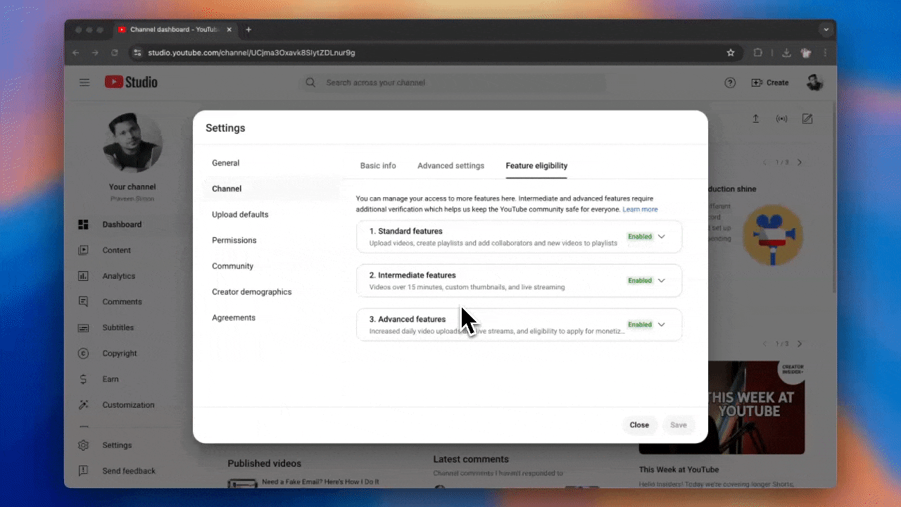 Intermediate Features