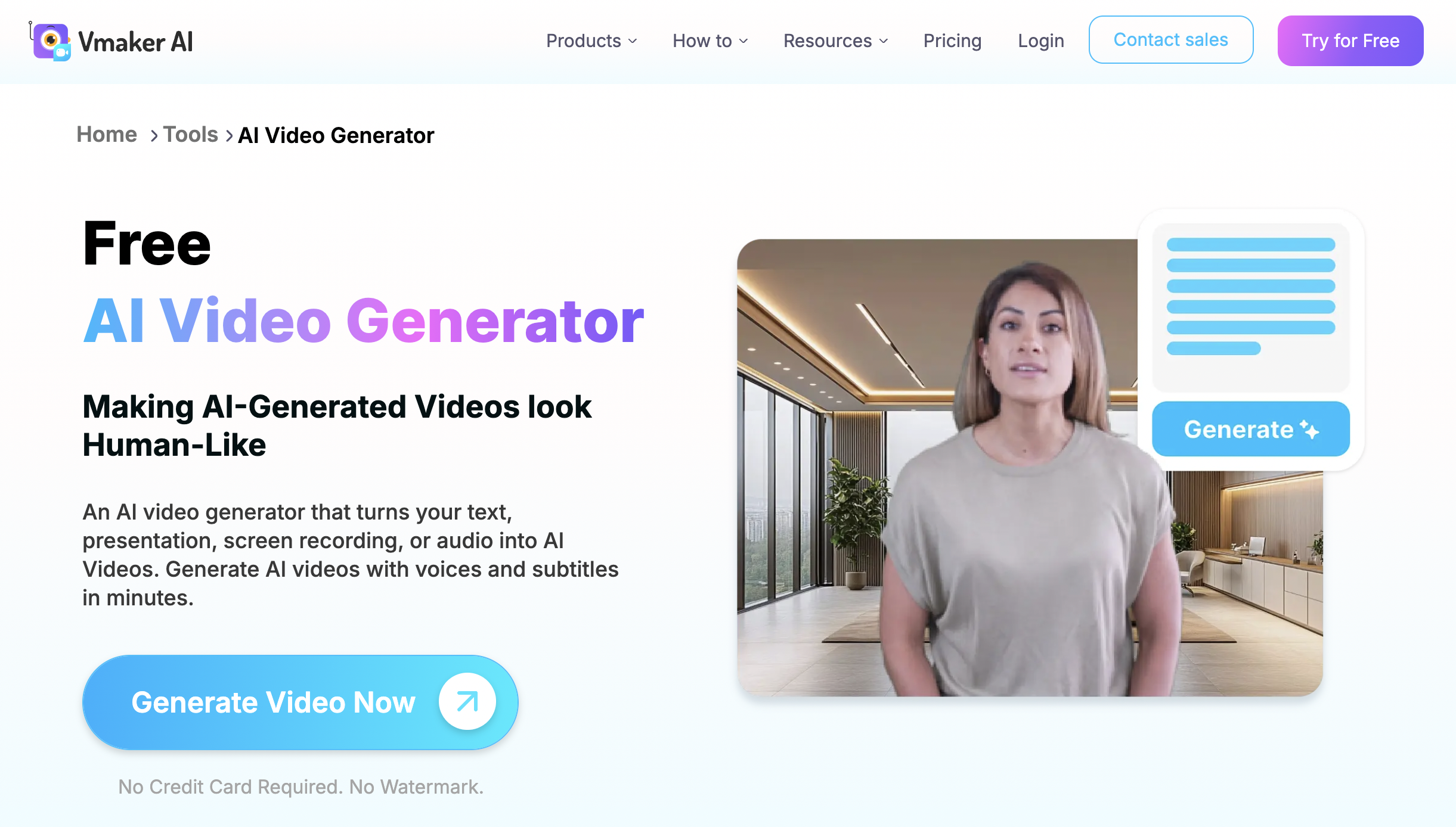 vmaker ai video generator